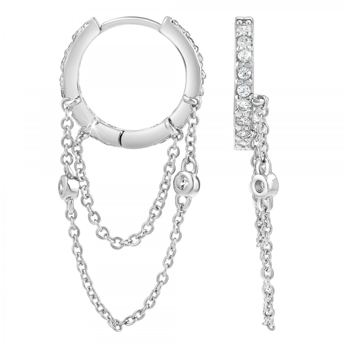 Boucles d'oreilles SC Crystal ornées de Zirconium
