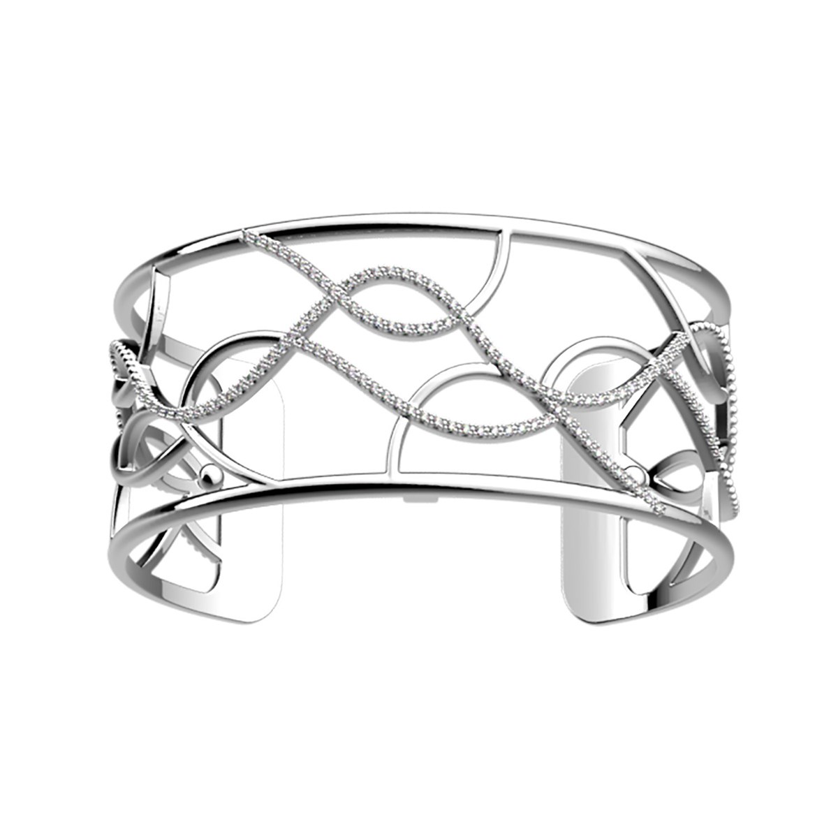 Bracelet Les Georgettes Ondes argenté 25mmCollection Les Précieuses