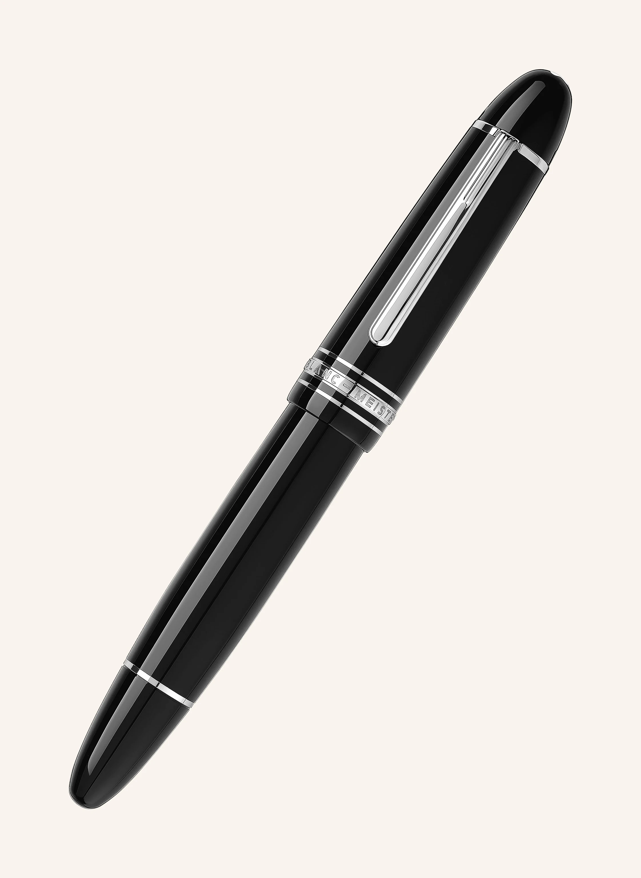 MONTBLANC Kolbenfüllfederhalter MEISTERSTÜCK PLATINUM-COATED 149