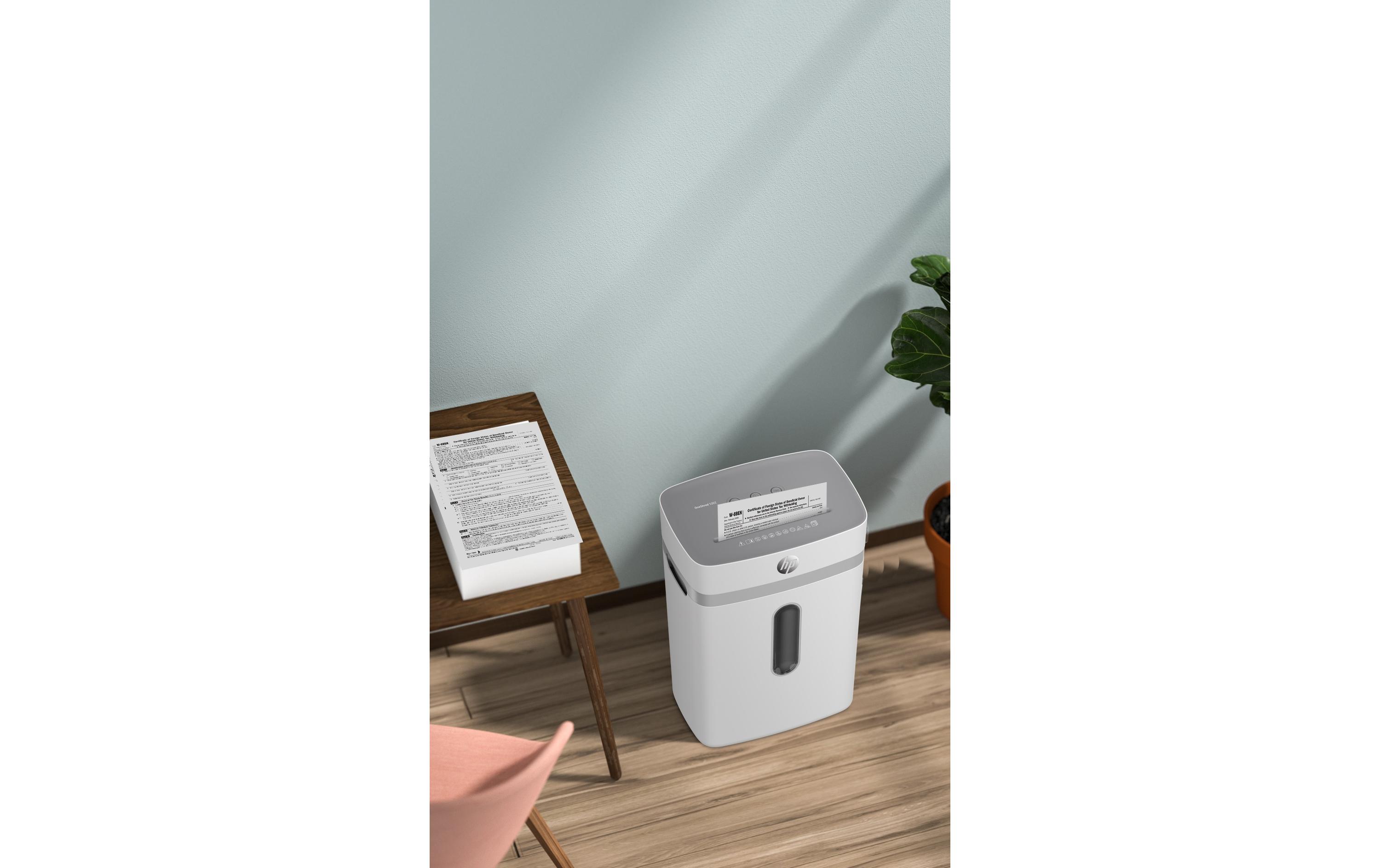 Aktenvernichter OneShred 12CC P-4, 12 Seiten<br>Dokumentenvernichter von HP