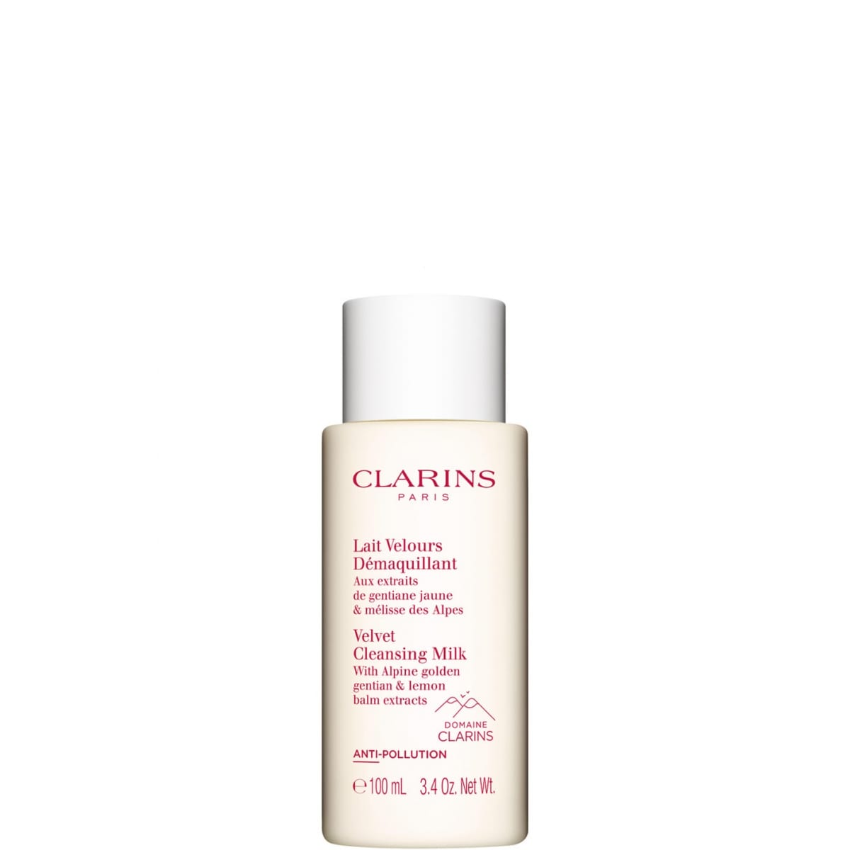 CLARINS Lait Velours DémaquillantAux Extraits de Gentiane Jaune &  Mélisse des Alpes