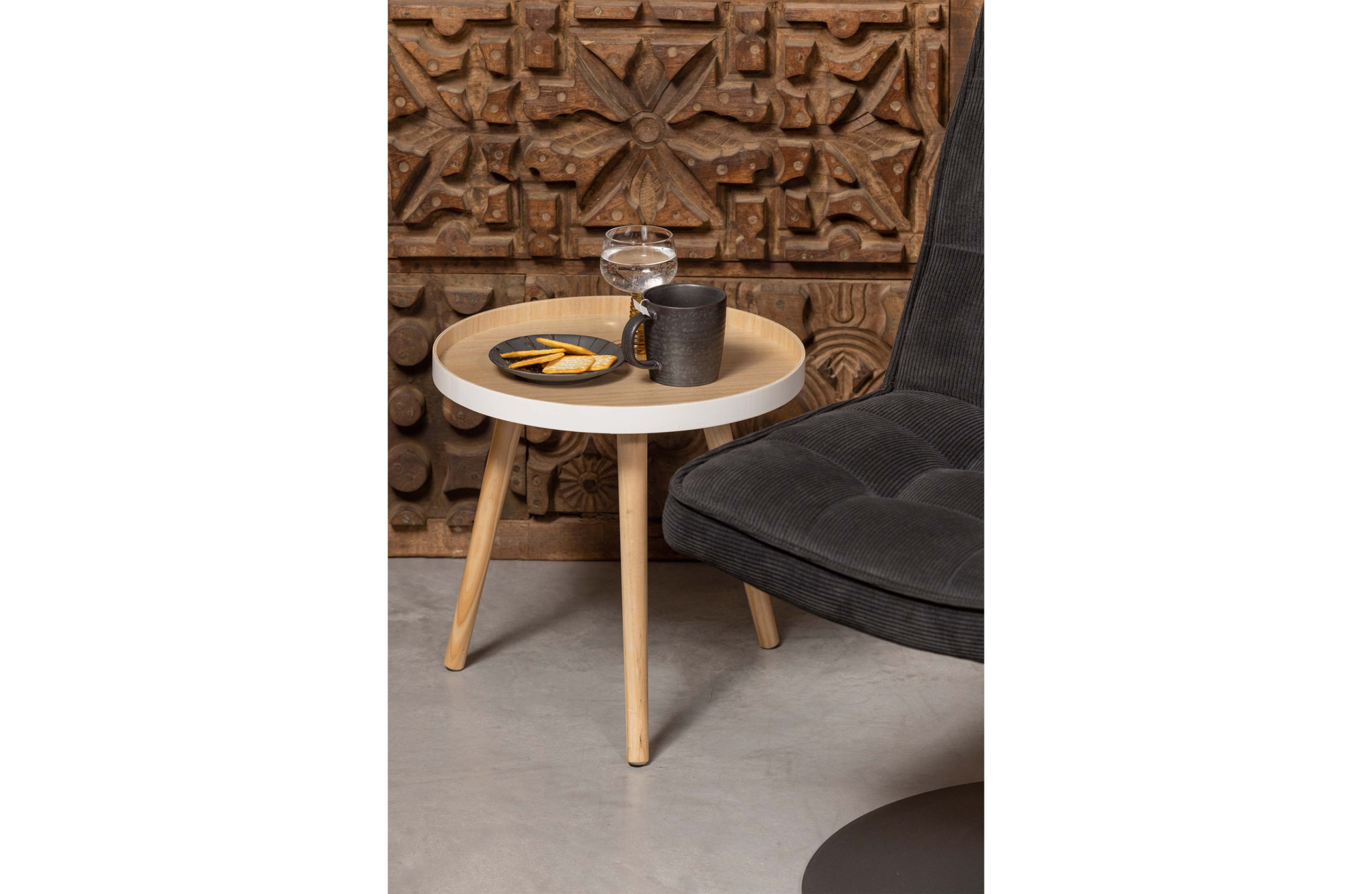 Bijzettafel Sasha Naturel Ø41CM