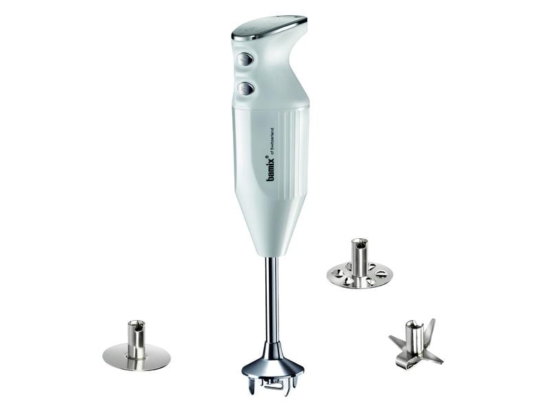 Bamix Stabmixer M250 Prime Chrom/Weiss Handlicher Stabmixer
