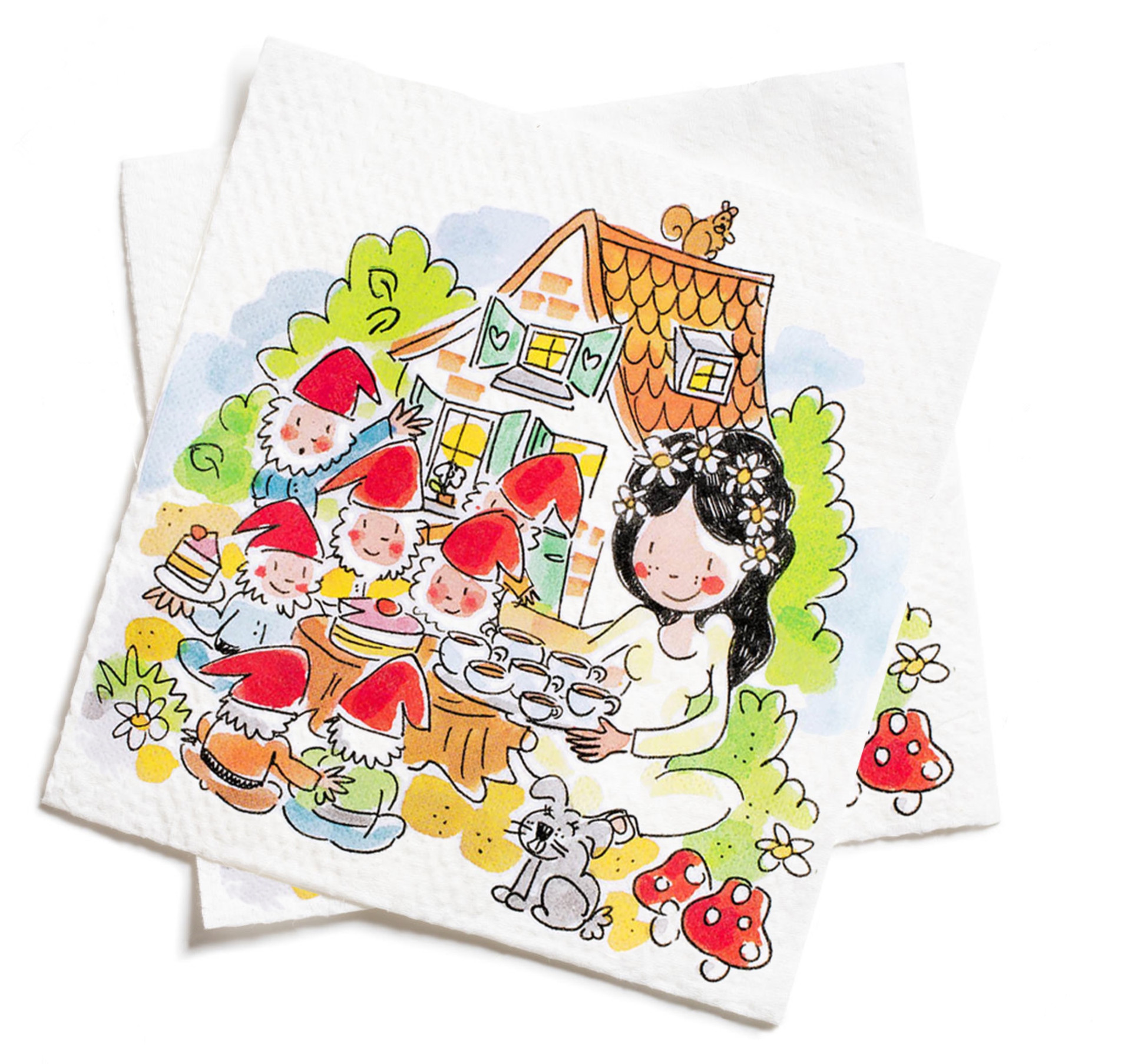Set van 20 servetten Sprookjesbos