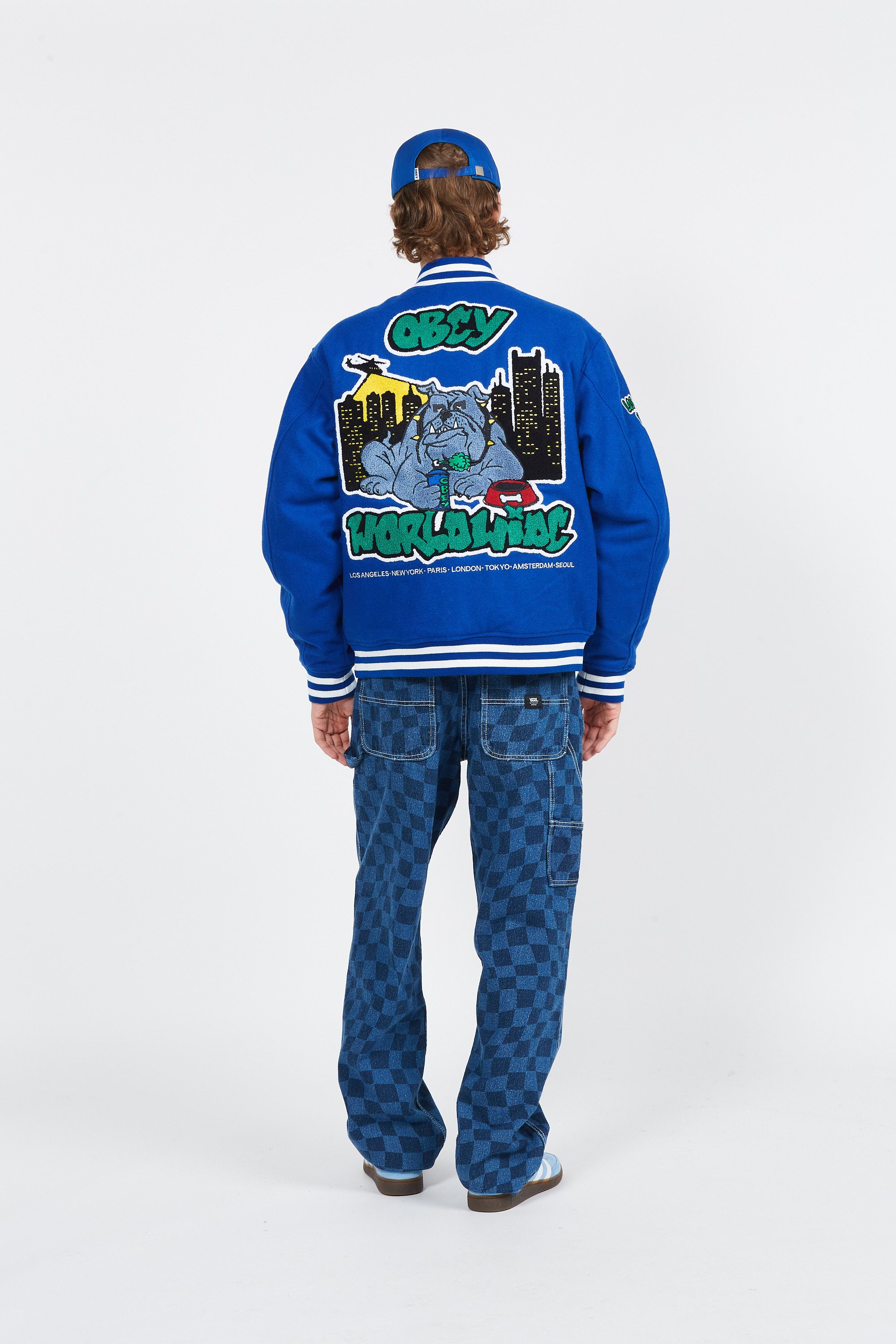 OBEY Veste BOU 121800552 RO CA VARSIT Bleu