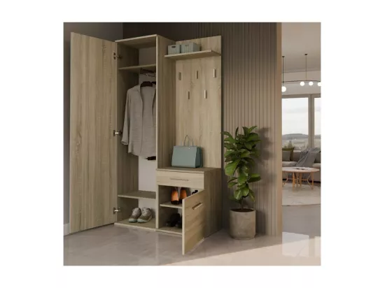 ARMOIRE DUO CHÊNE SONOMA