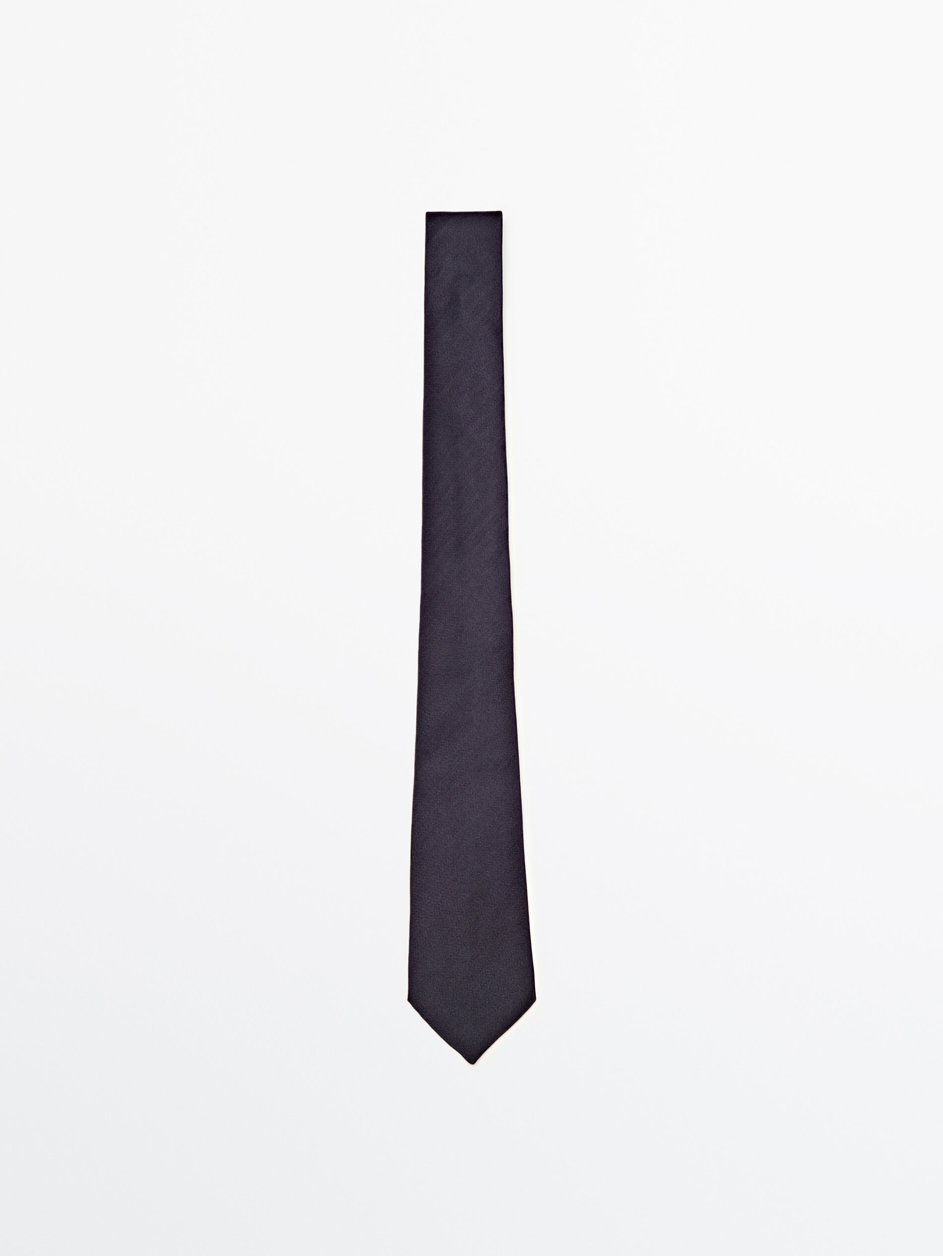 Corbata espiga 100% seda - BLUE MARINO