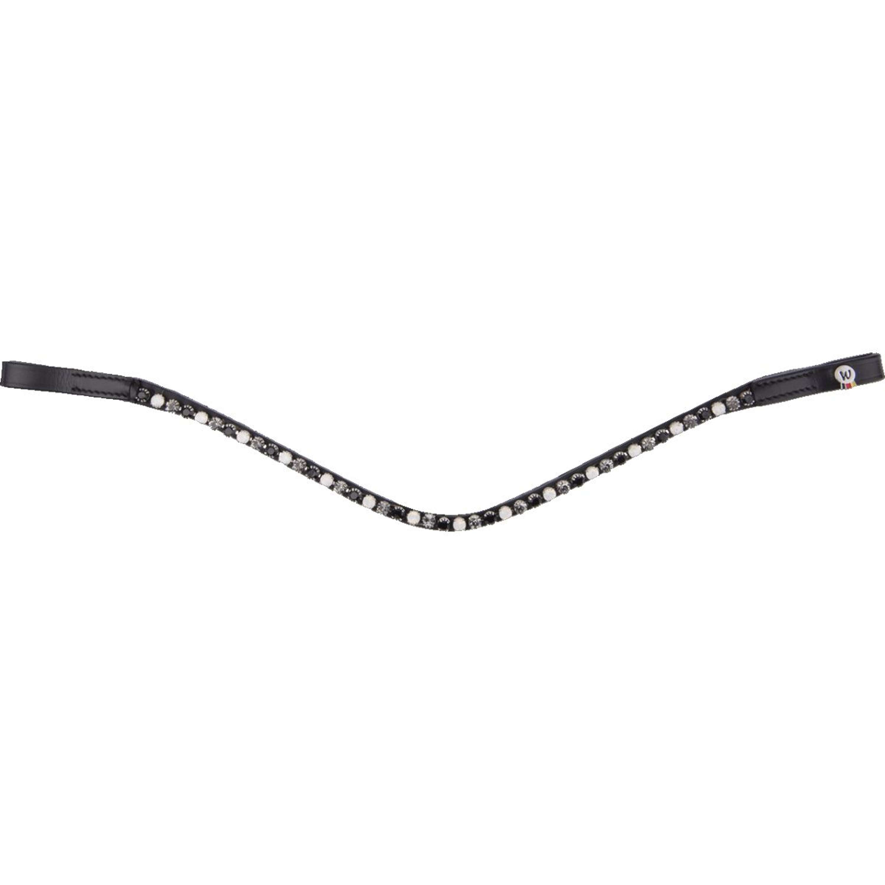 Waldhausen Frontriem X-Line Glam Zwart/Wit/Zilver