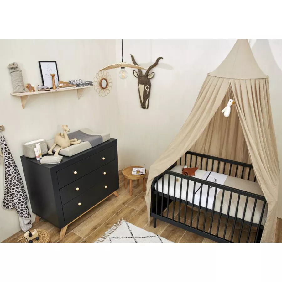 MEYCO Babydecke klein Knit Basic Sand Melange 75 x 100 cm