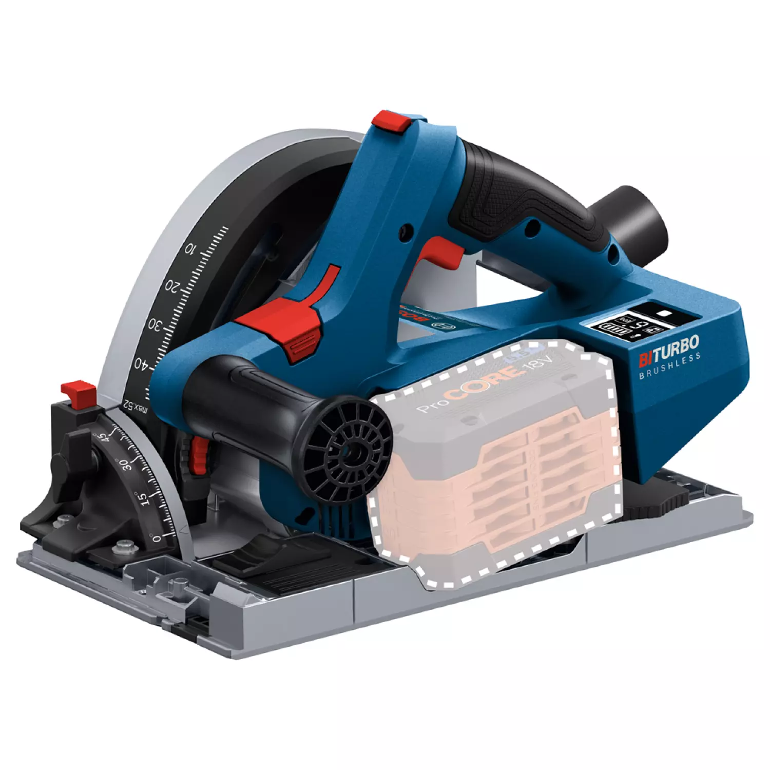 Bosch GKT 18V-52 GC SOLO 18V Li-Ion accu Invalzaag body in L-Boxx - 140 mm