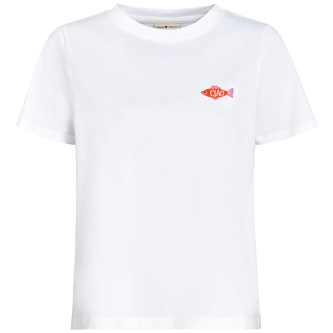 Jonas Nielsen Damen T-Shirt mit Print weiss