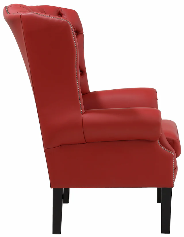 Home affaire Sessel »Bedford Ohrensessel Chesterfield« mit aufwendiger Knopfheftung und geschwungenen Armlehnen