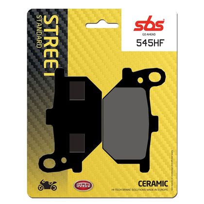 Plaquettes de freins SBS 545HF Organique avant gauche/droit (selon modèle)