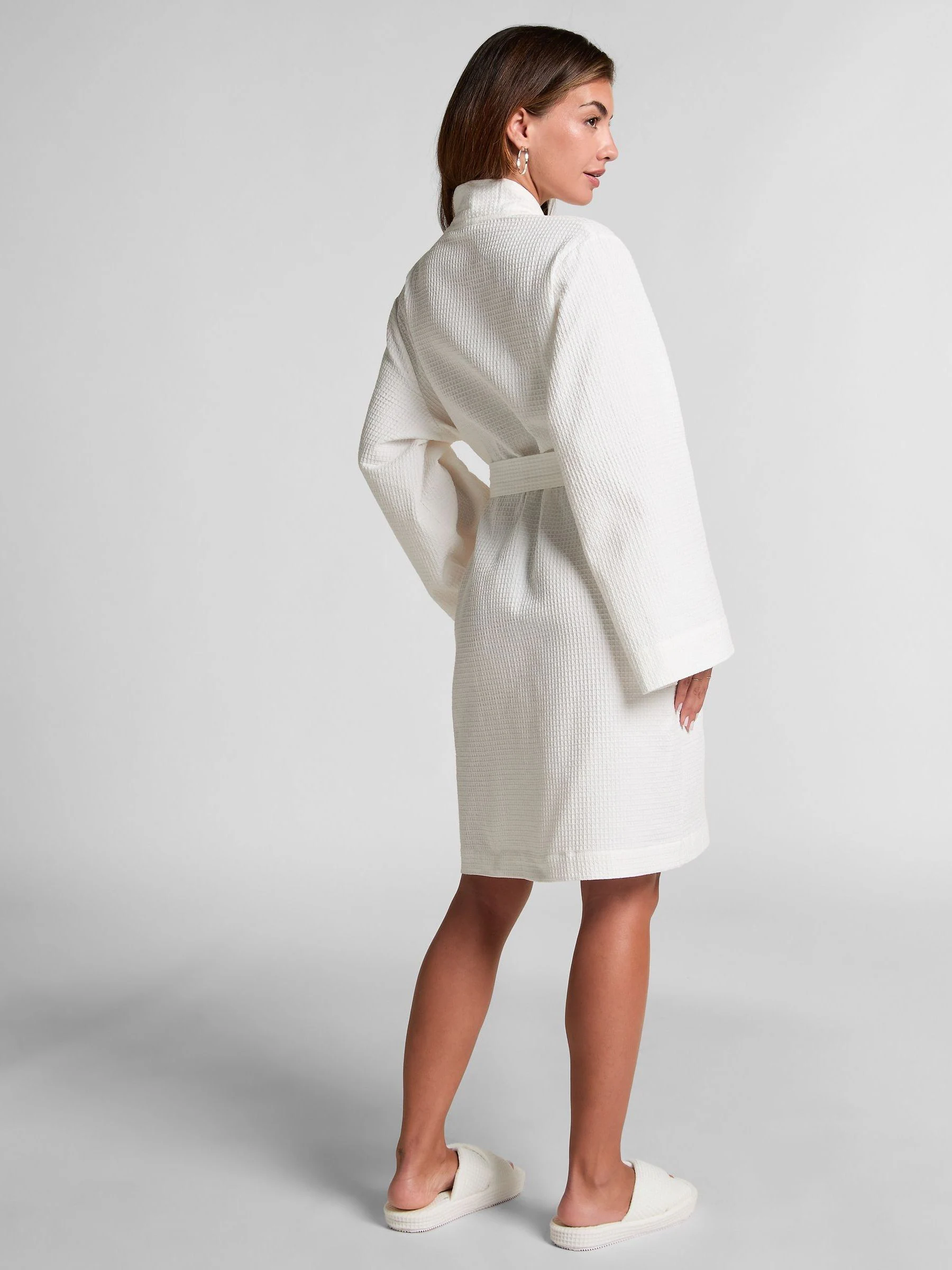 Wit - Hunkemöller Waffle White Bathrobe