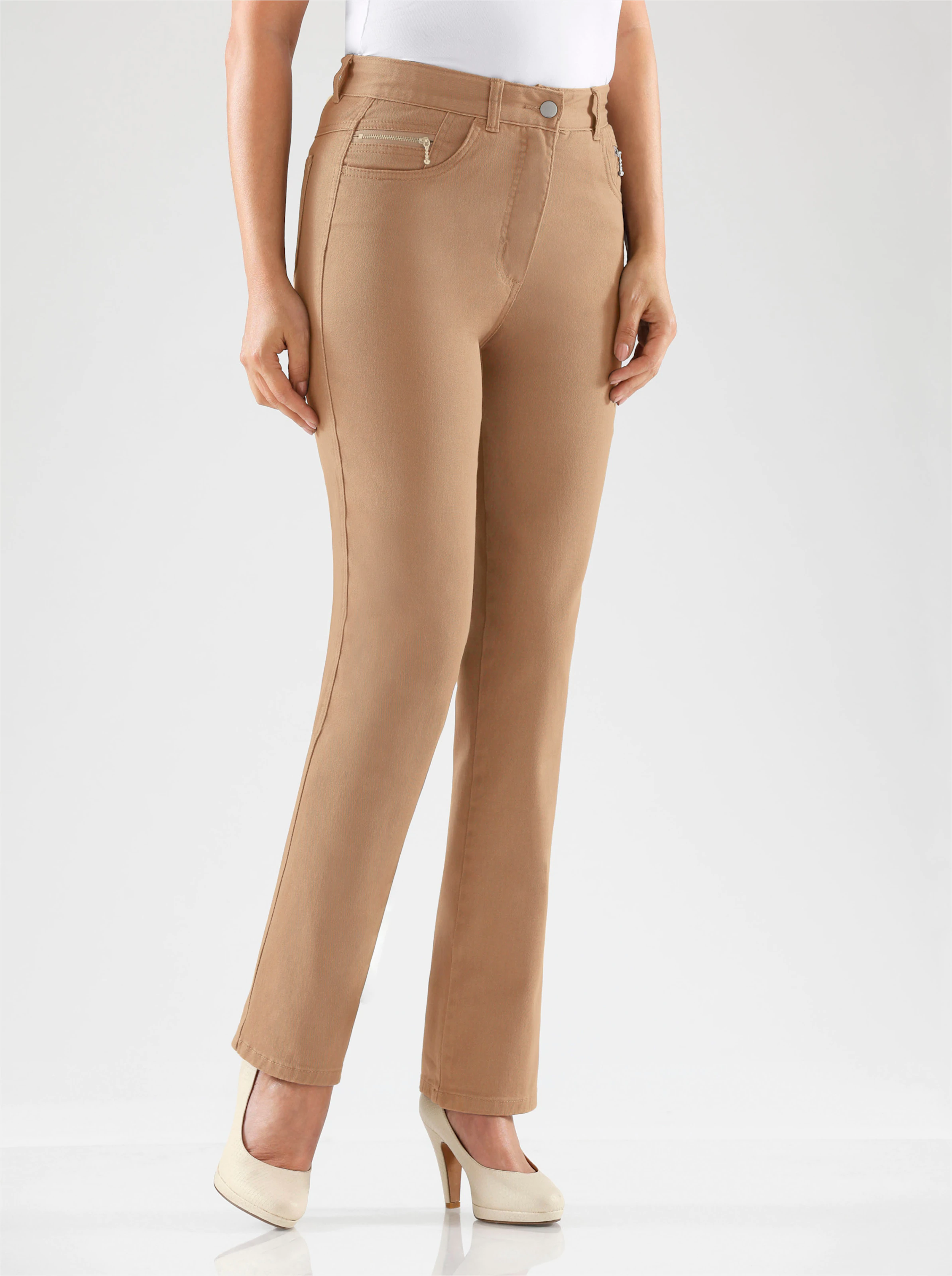 5-Pocket-Jeans in camel