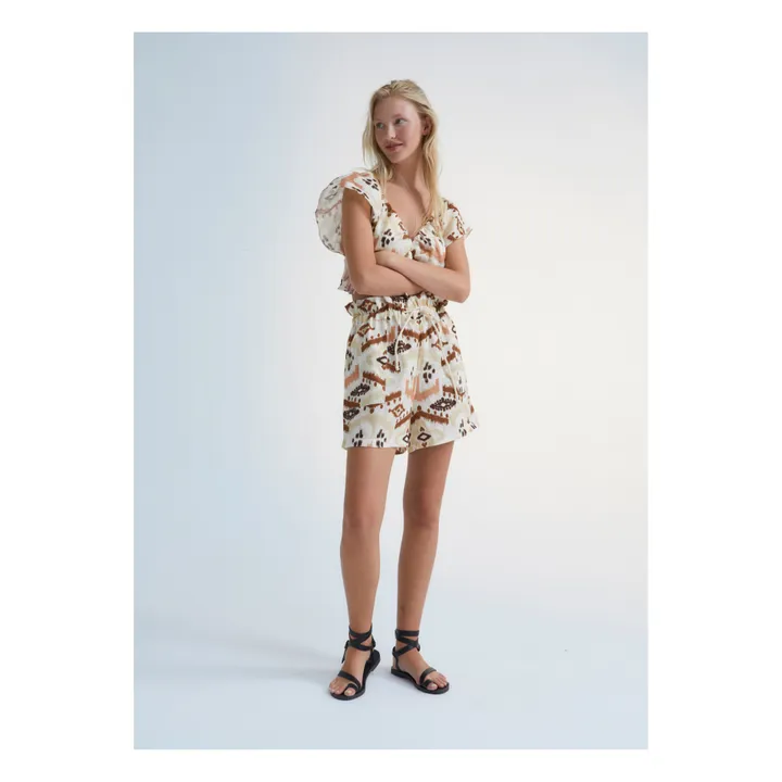 the new society Short West Imprimé - Collection Femme | Beige