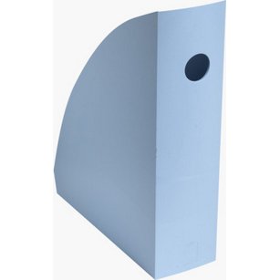 Porte-revues exacompta mag-cube bee blue plastique   recycle a4+ oeillet de        prehension coloris bleu clair
