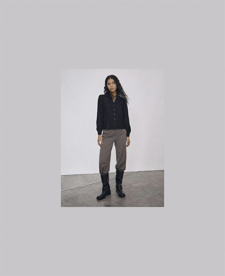 Object OBJFEODORA MARIKA L/S SHIRT NOOS Black