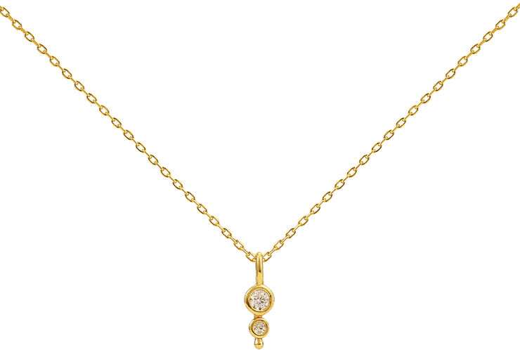 Hultquist Magnolia pendant halskæde Guld