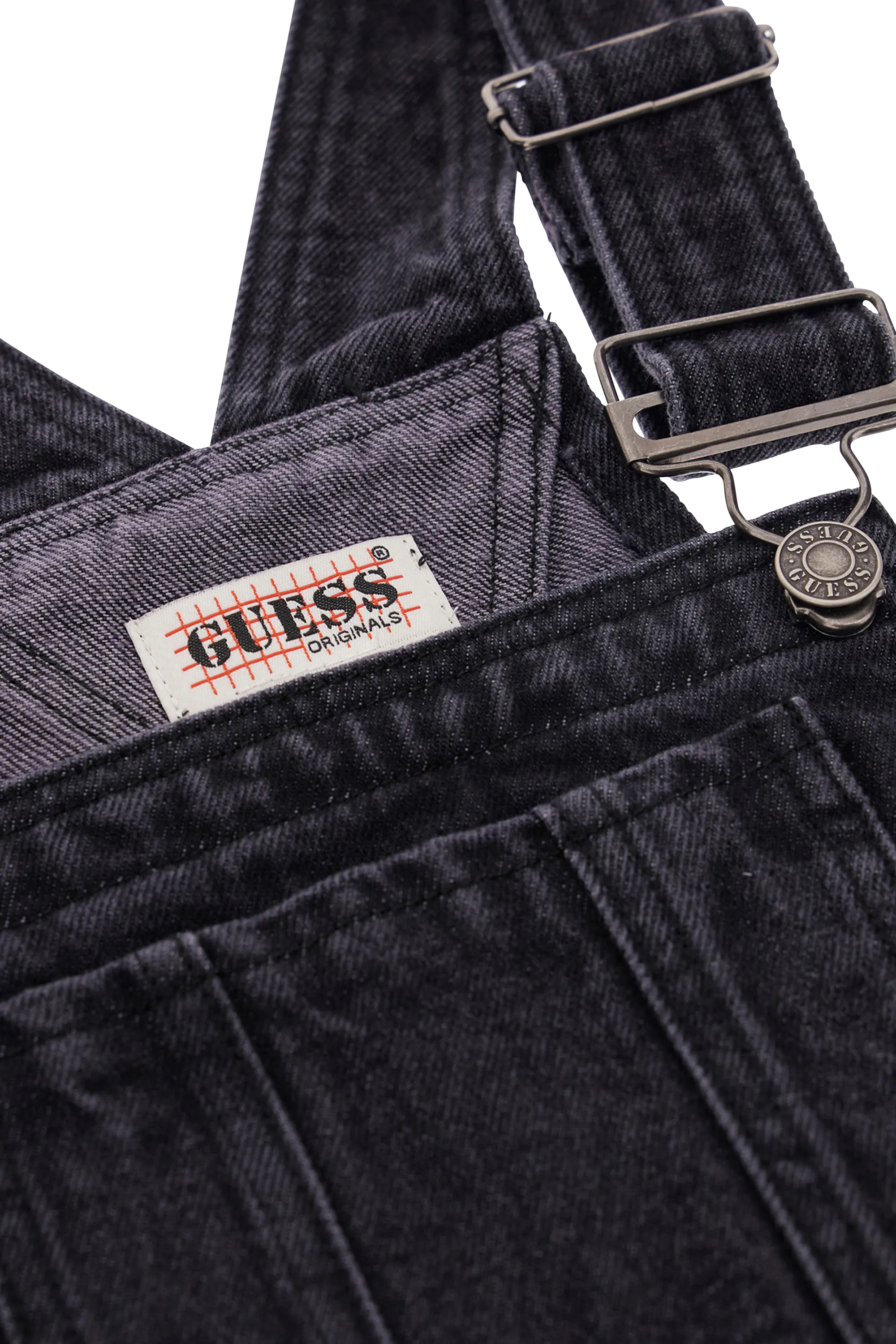 GUESS ORIGINALS Robe salopette GO OVERALL DRESS F9UF G Noir