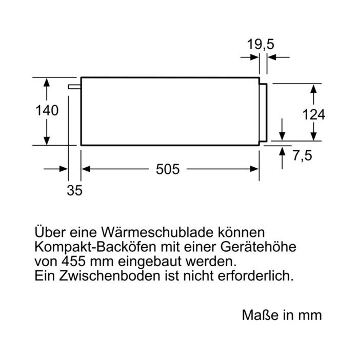 Siemens Wärmeschublade BI510CNR0