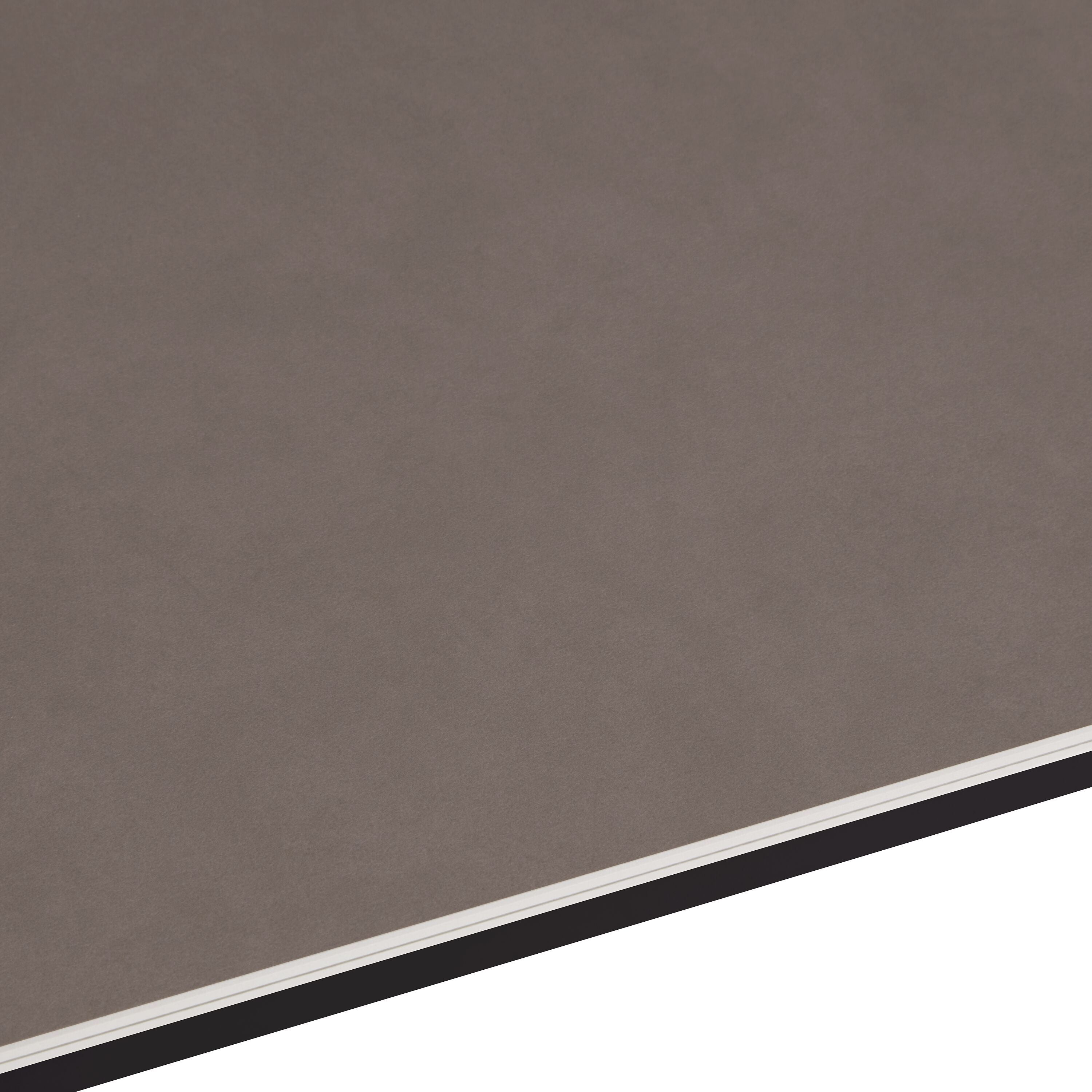 AVEA Salontisch - Beton hell / schwarz / B: 120.0 cm x T: 70.0 cm x H: 43.6 cm