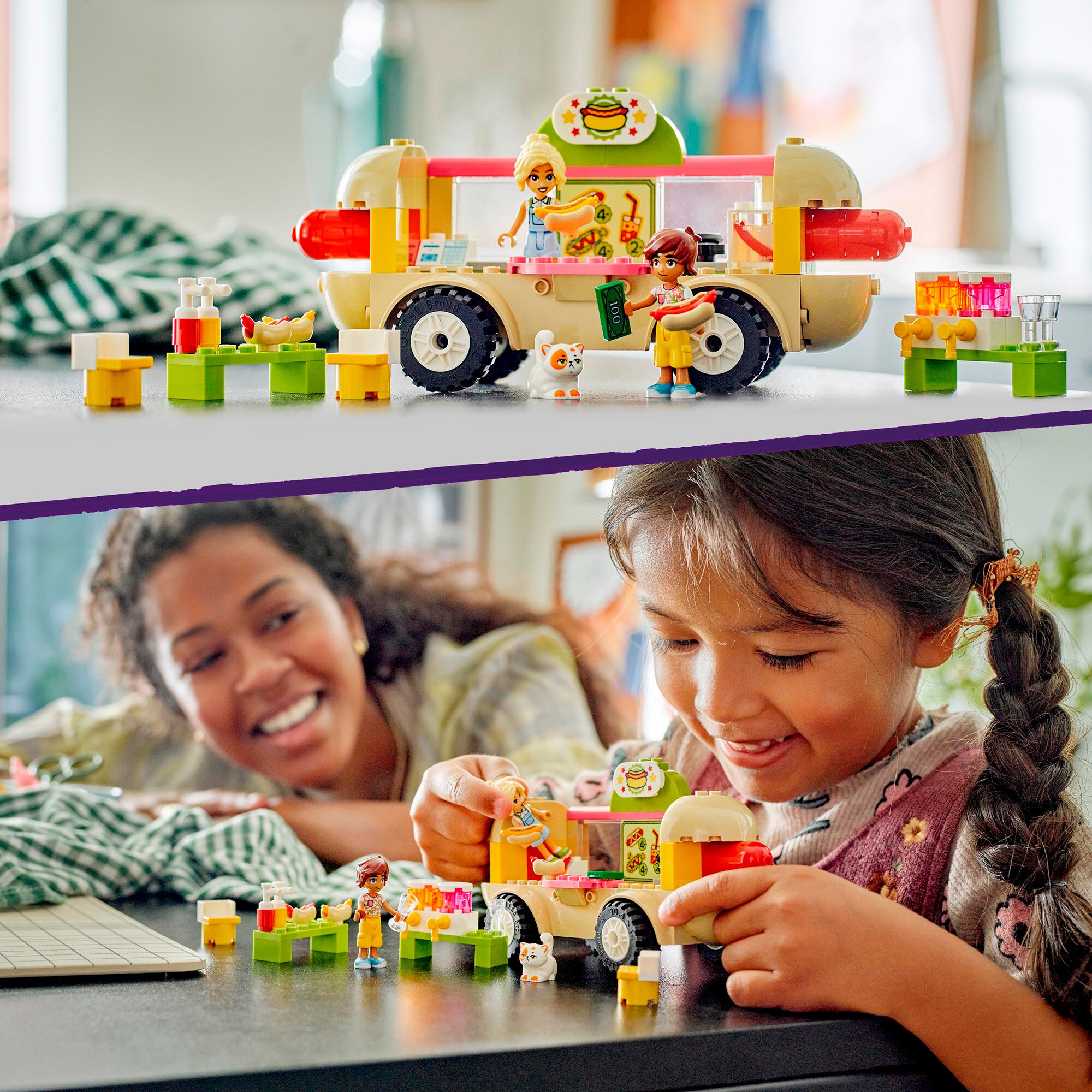LEGO Konstruktionsspielzeug Friends Hotdog-Truck