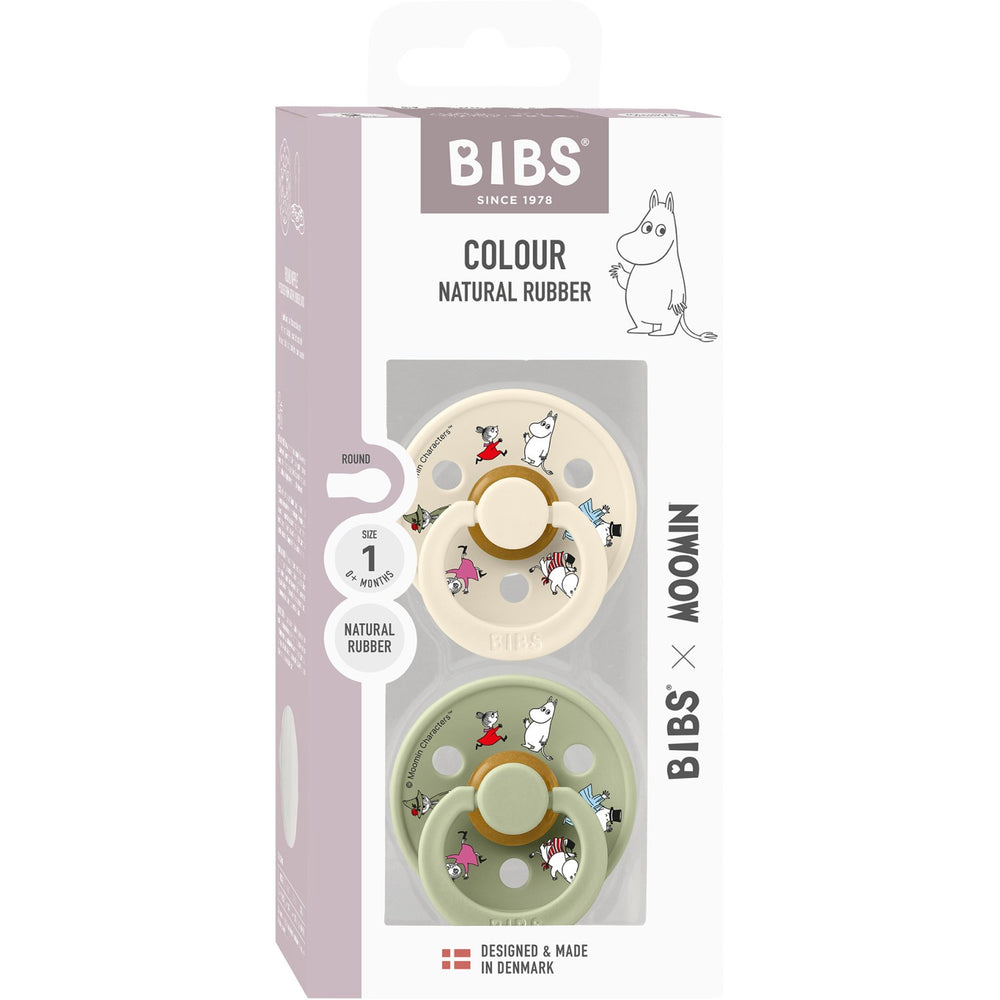 Køb Bibs X Moomin Ivory Mix Sut Colour 2-Pak Friends Latex