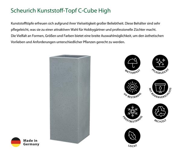 Scheurich Kunststoff-Topf C-Cube High,