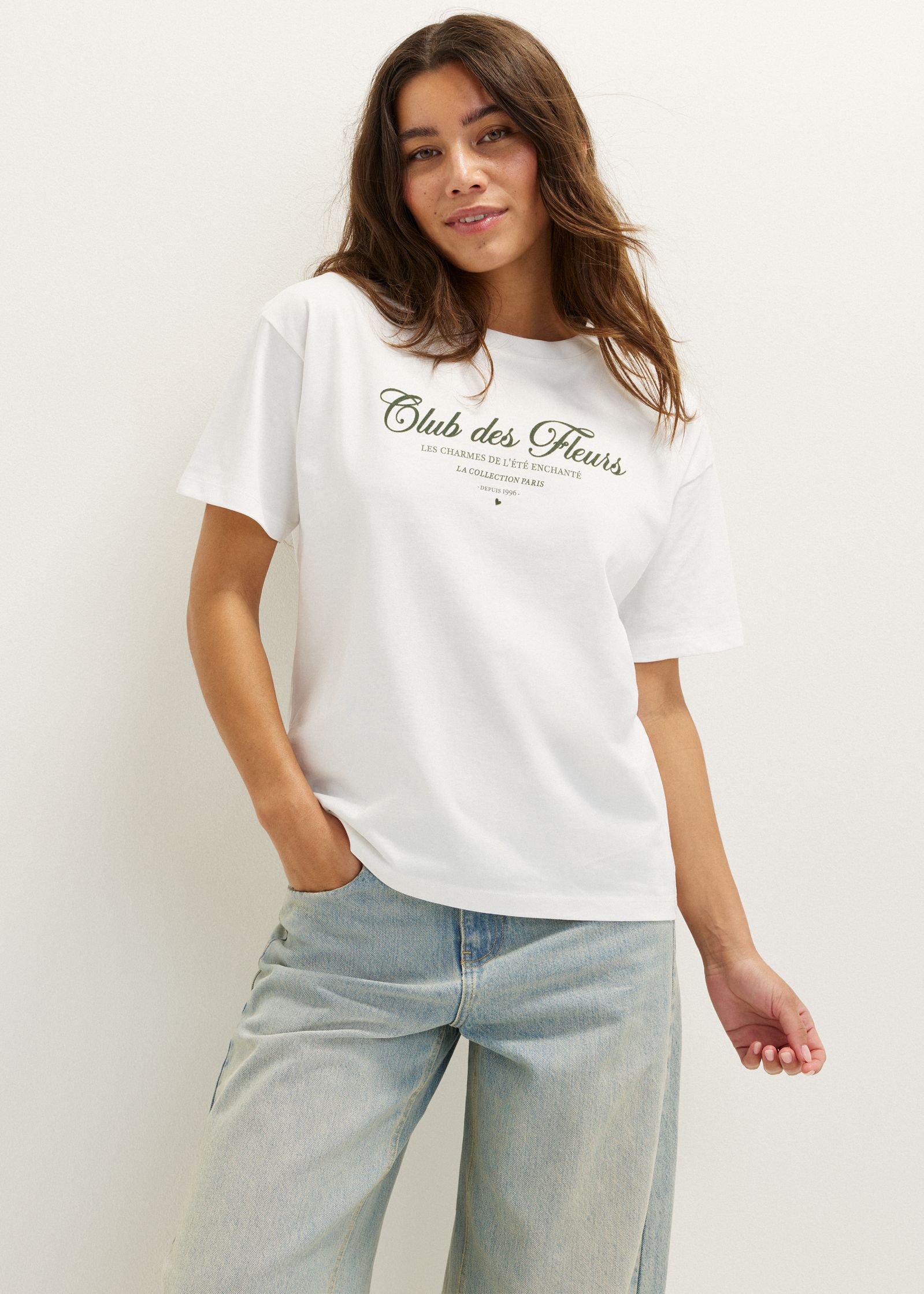 T-shirt met tekstprint