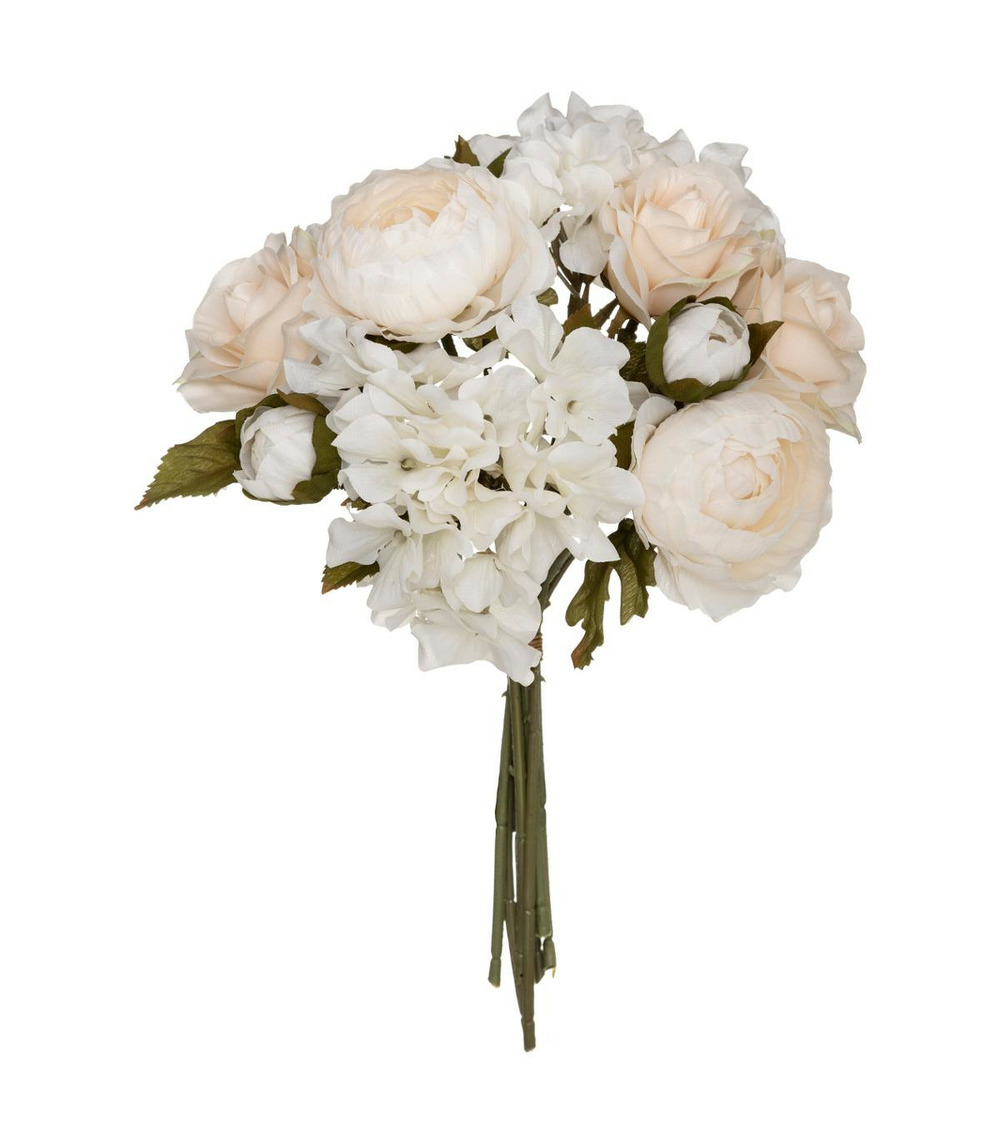 Bouquet composé fleurs artificielles d 20 x h 29 cm