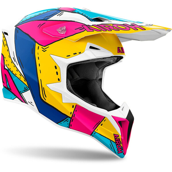 Airoh - Casque Wraaap Paint Jaune / Rose / Bleu / Turquoise / Blanc / Mat