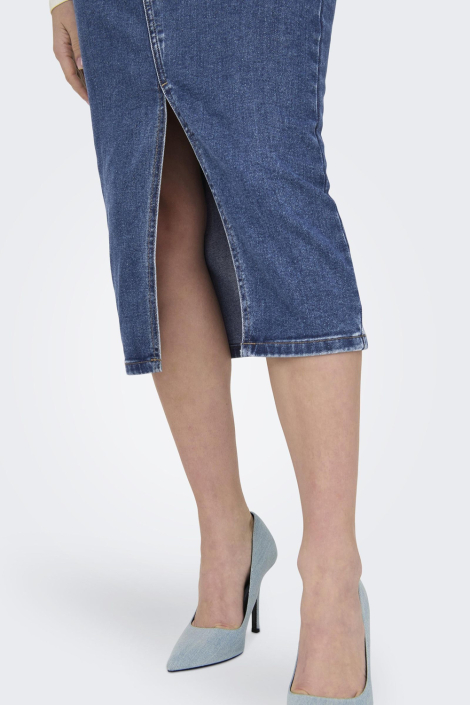 Only blauwe dames rok