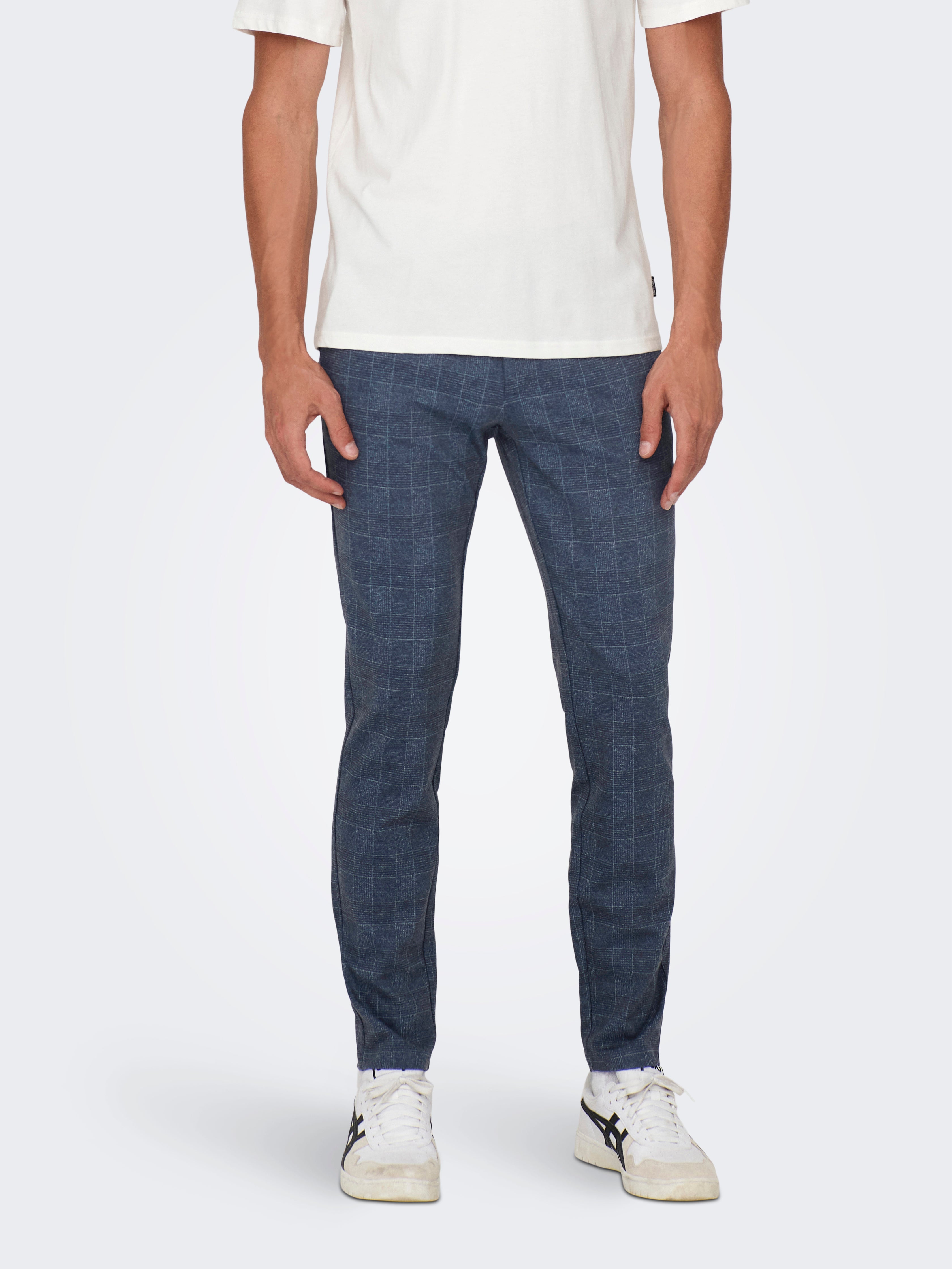 ONSMARK Slim Fit Chino Hose Dress Blues