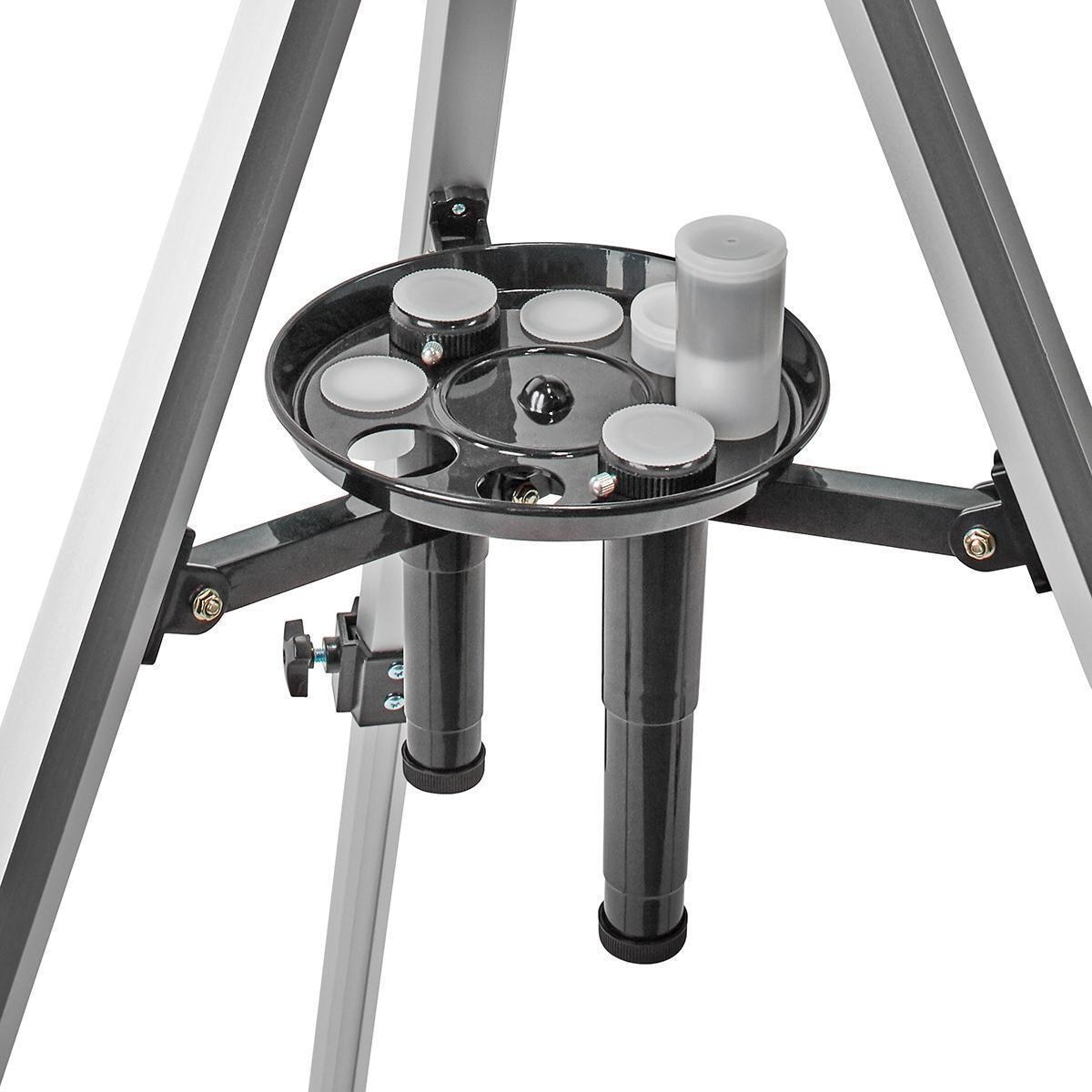 Nedis Teleskop | Blenderåpning: 50 mm | Brennvidde: 600 mm | Finderscope: 5 x 24 | Maksimal arbeidshøyde: 125 cm | Tripod | Hvit / Sort