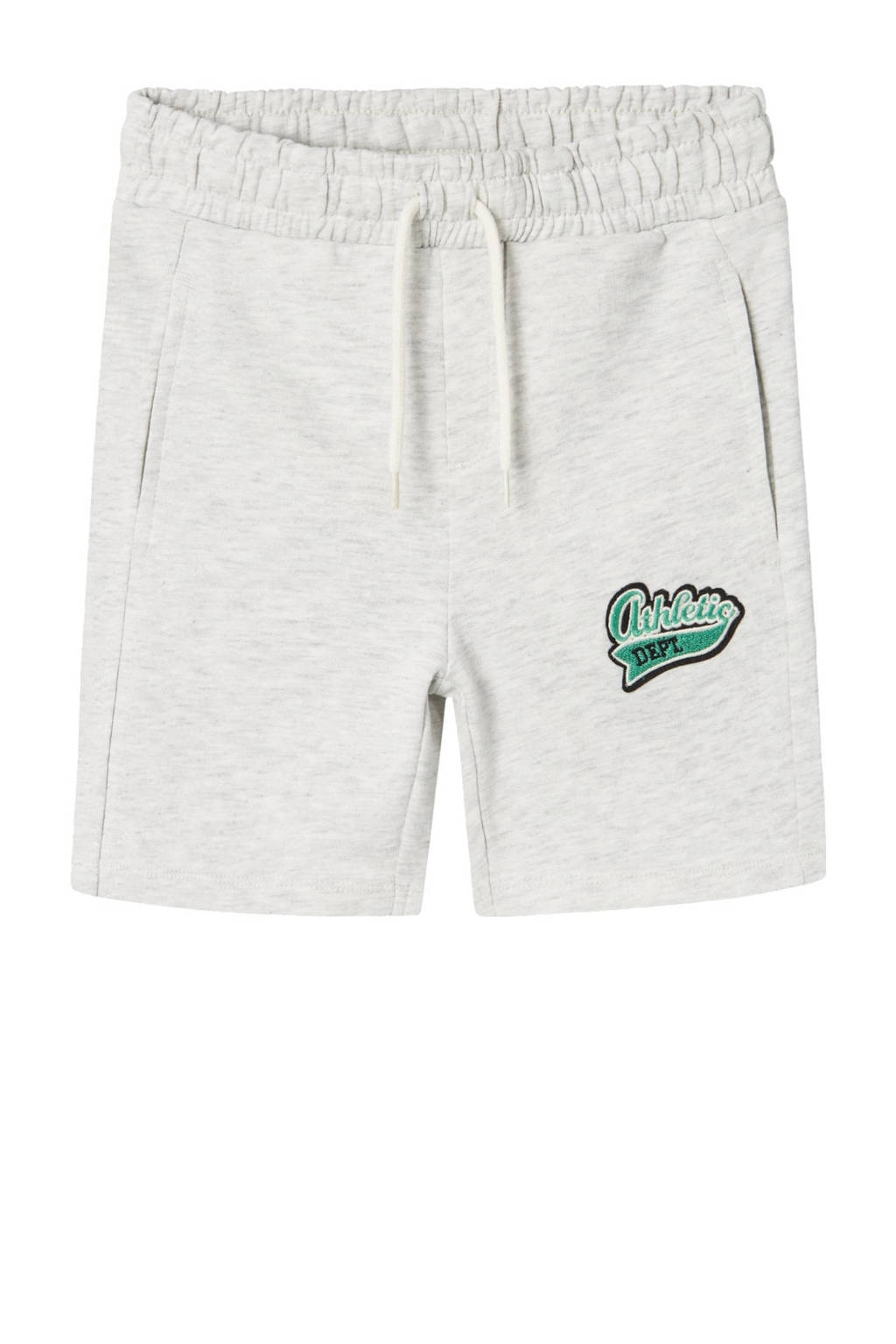 NAME IT sweatshort NKMDALOVAN met printopdruk lichtgrijs