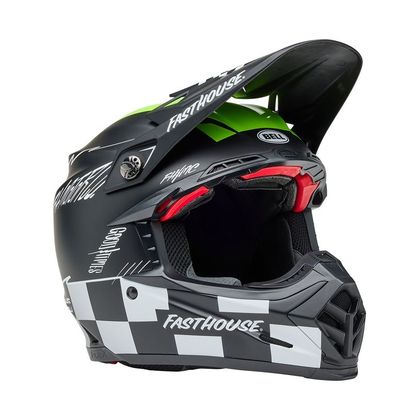 Casque cross Bell MOTO-9S FLEX FASTHOUSE SMKBMB 2025 - Noir