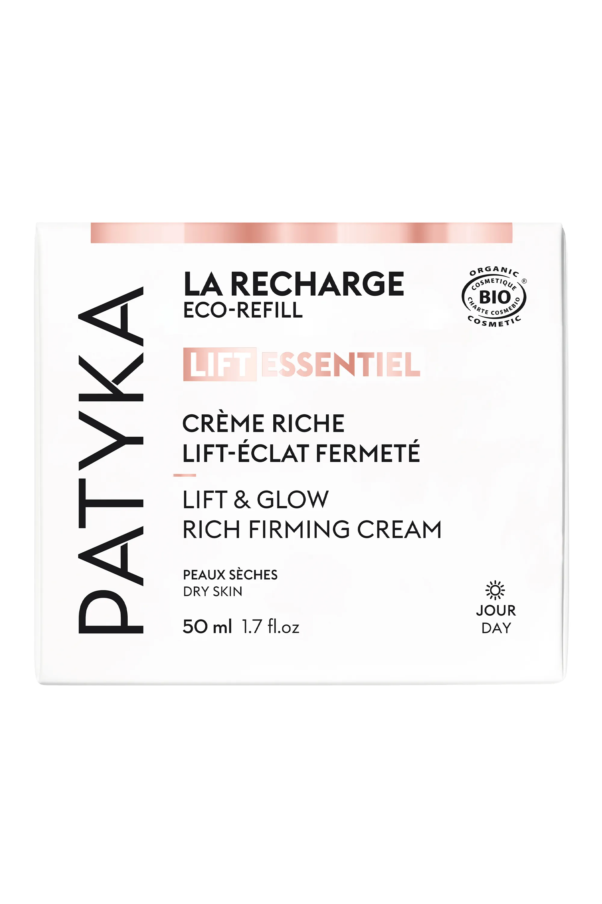Patyka Crème riche éclat et fermeté Lift Essentiel rechargeable-50 ml