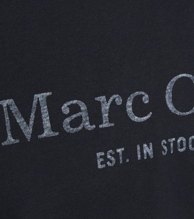 Marc O'Polo T-Shirt Logo Donkerblauw B21201251052-898 kopen
