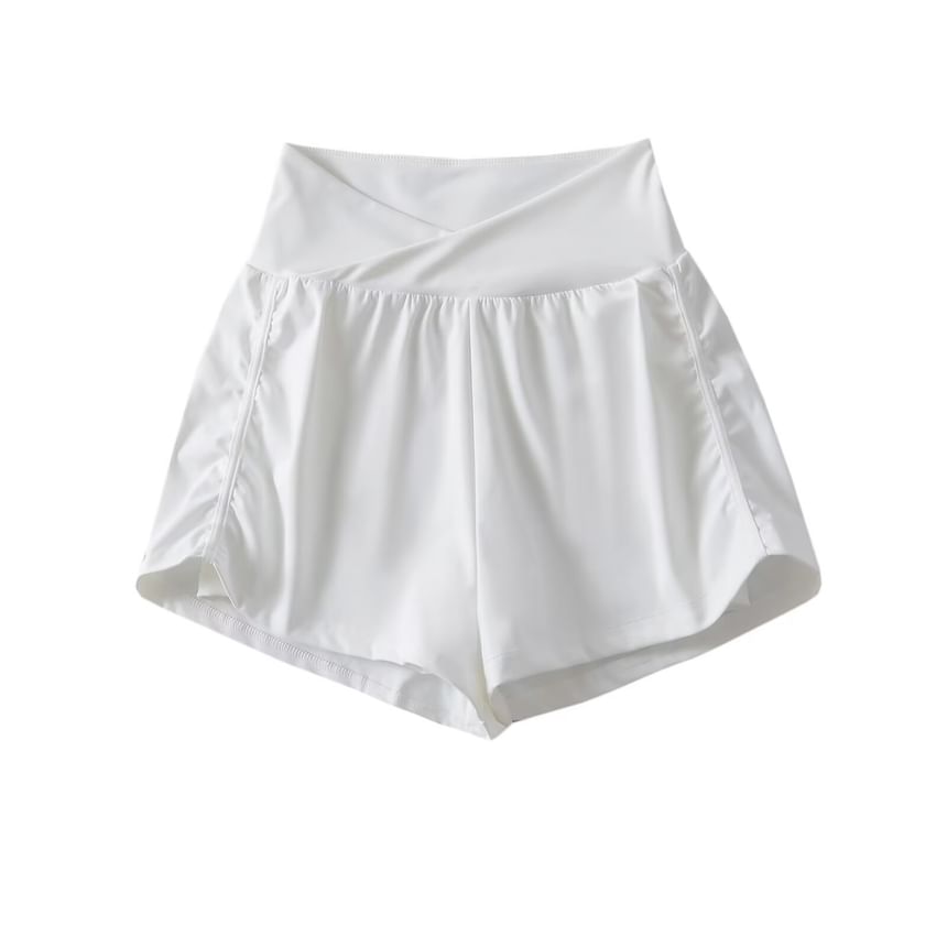 Osion - Hoge taille effen wijde joggingbroek