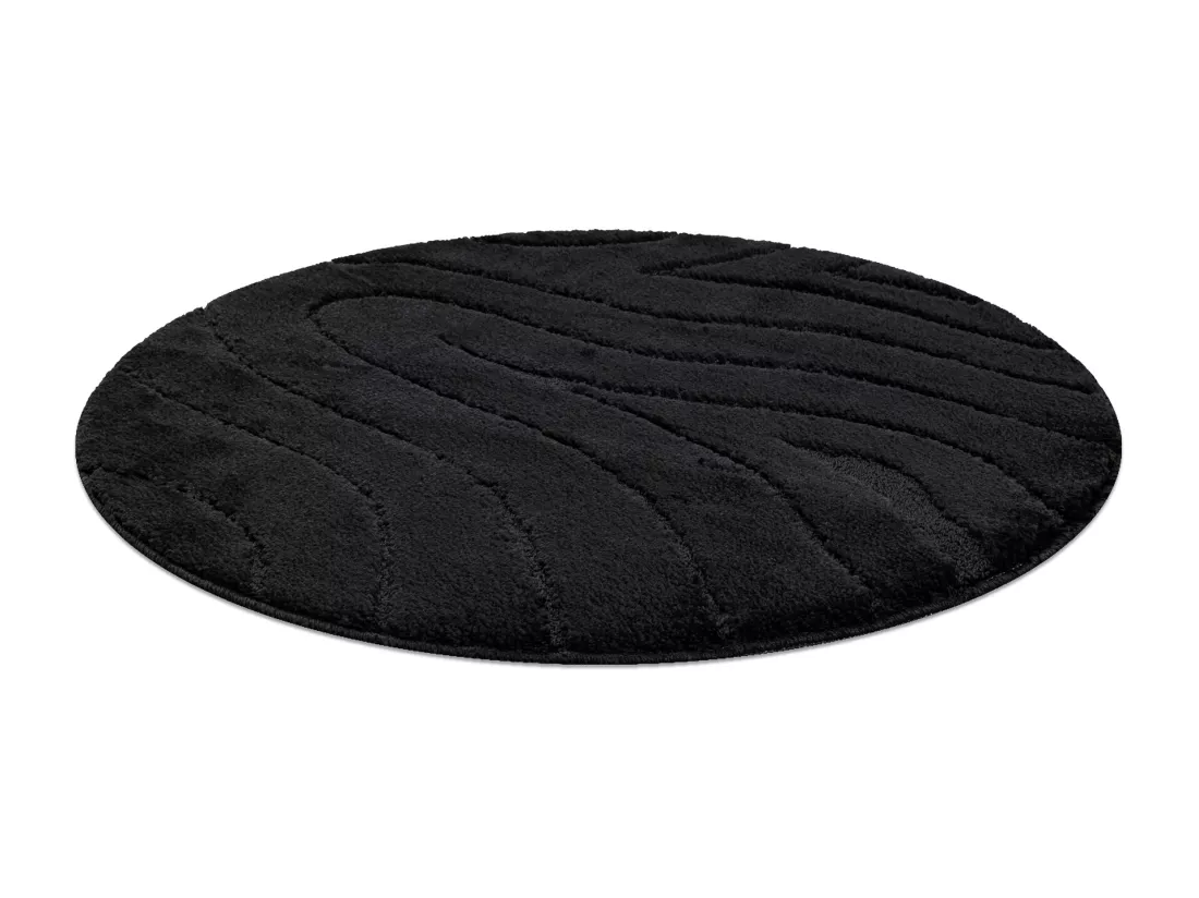 Tapis de salle de bain SUPREME cercle WAVES, vagues, antidérapant, do cercle 100 cm