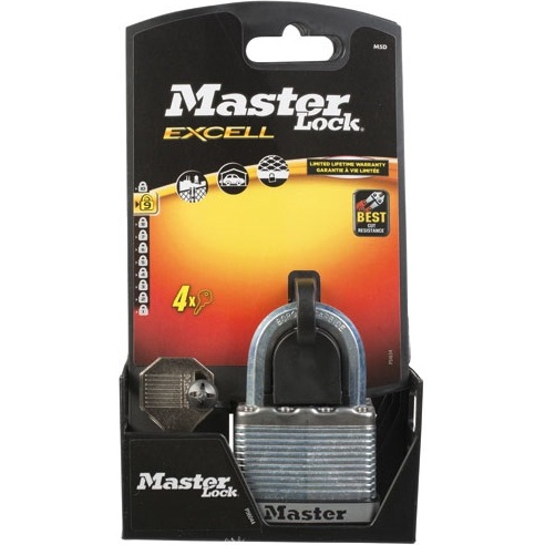 Cadenas à code en acier haute sécurité Excell® Master Lock - largeur 50 mm