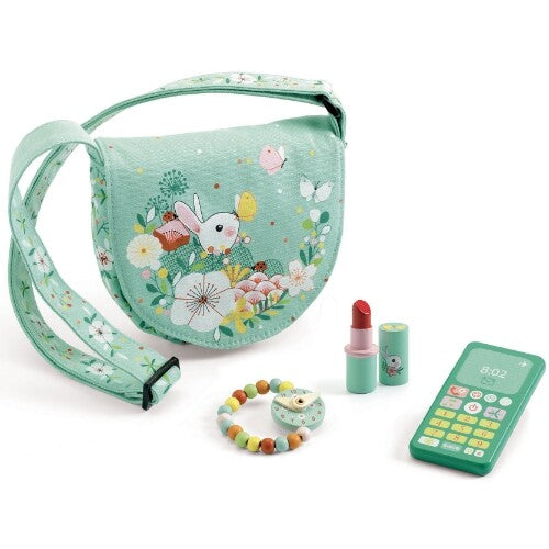 Djeco schoudertasje en speelaccessoires lucy