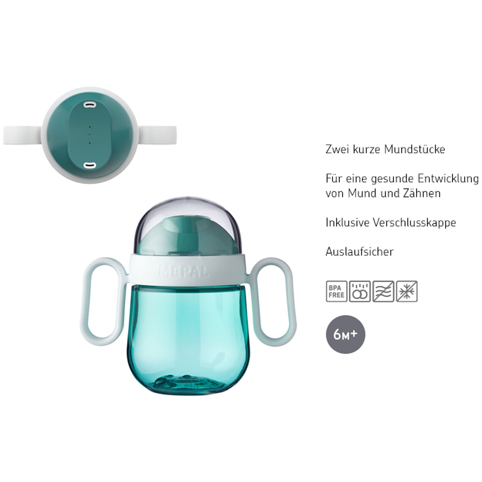 Mepal Antitropf-Trinklernbecher 2.0 Mio 200 ml