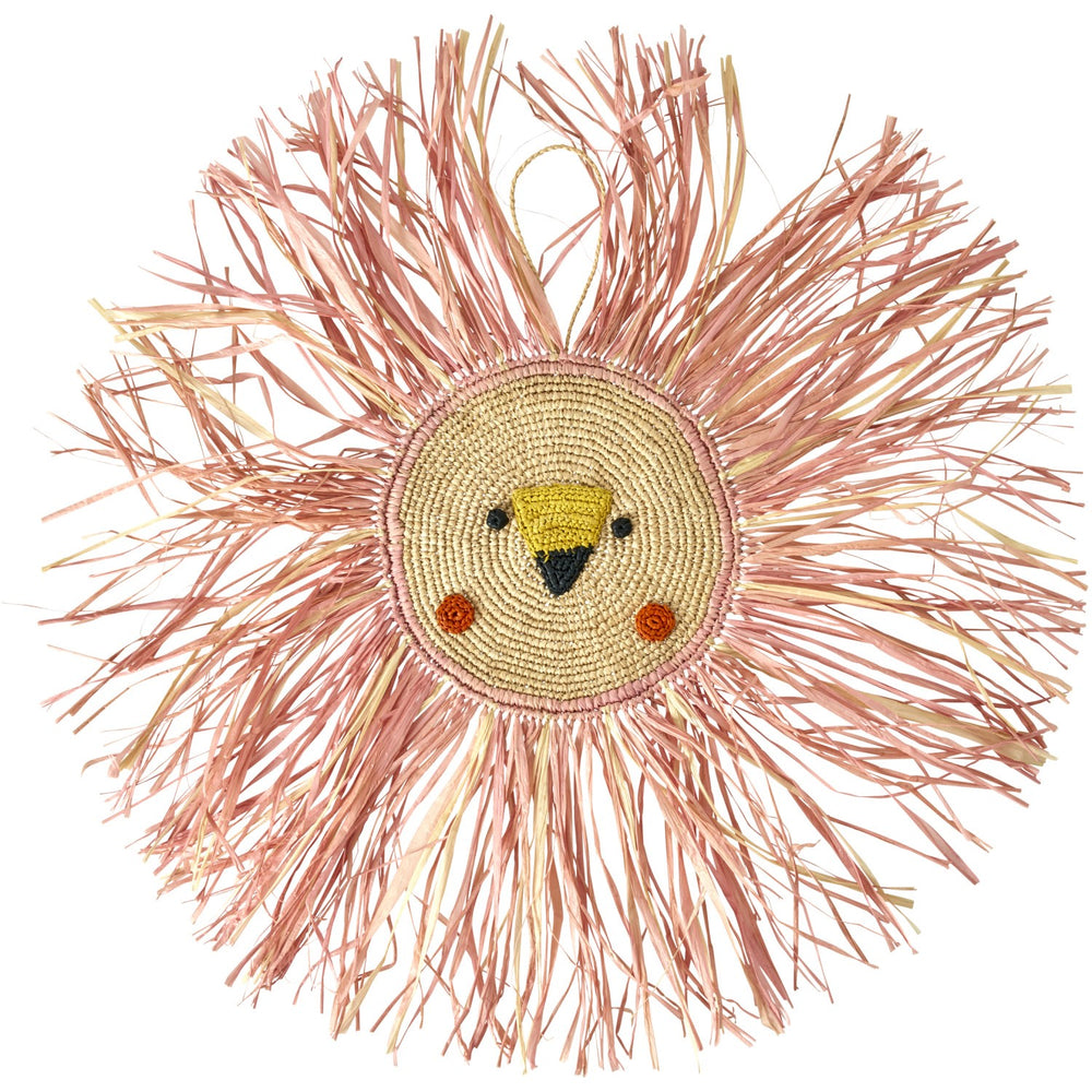 Køb Rice Raffia Animal Wall Decor I Pink - Large