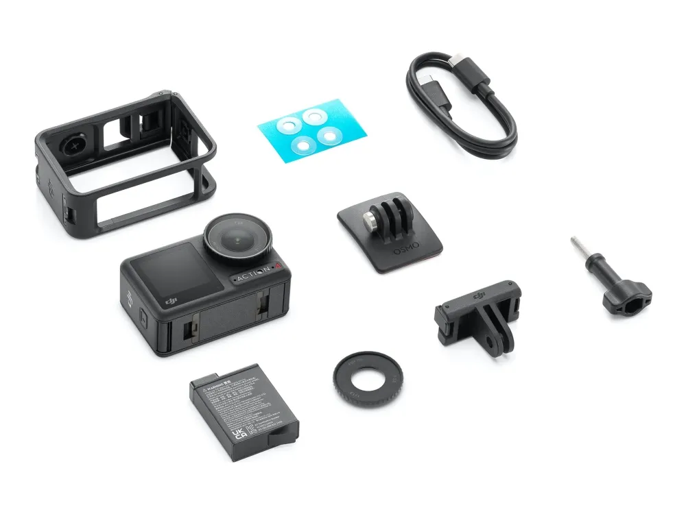 DJI Osmo Action 4 - Action-kamera - 4K / 120 fps - Wi-Fi, Bluetooth - undervands op til 18 m