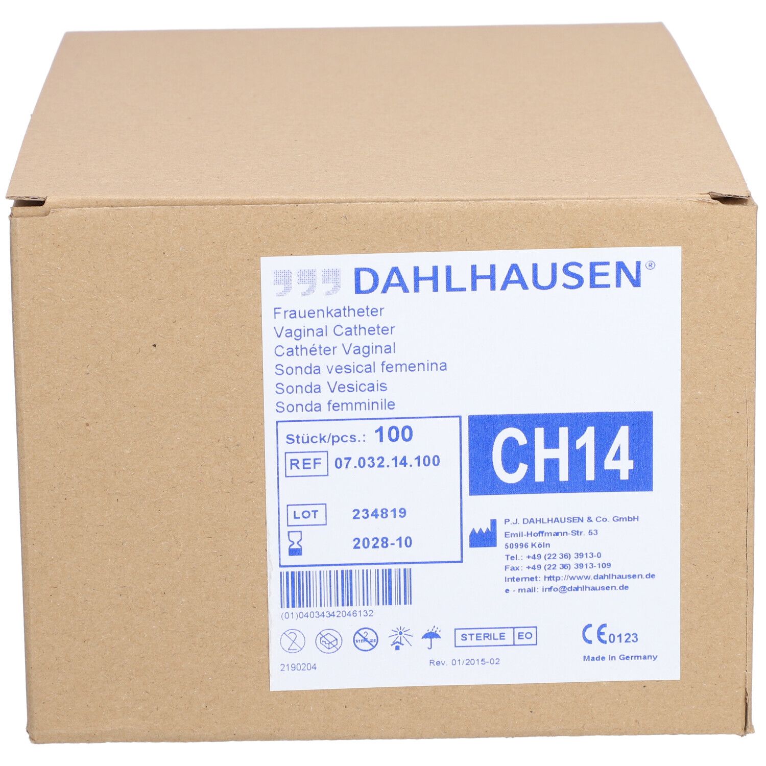 DAHLHAUSEN® Frauenkatheter 18 cm