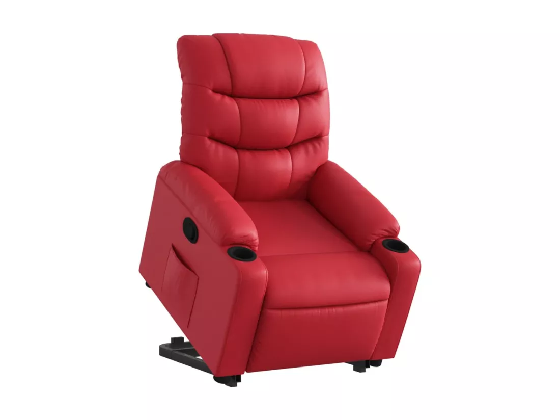 Fauteuil inclinable Rouge Similicuir