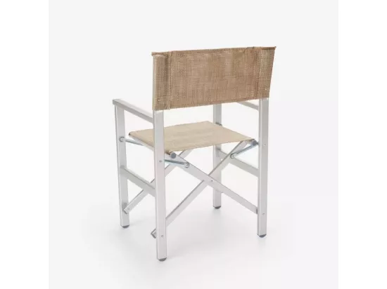 Lot de 4 chaises pliante portable aluminium plage jardin camping KALOT