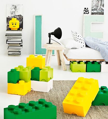 LEGO® Storage Aufbewahrungsbox - 4 Knäufe - 25x25x18 - Weiß